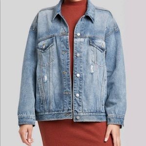 WILD FABLE (Target) Oversized Distressed Denim Jacket